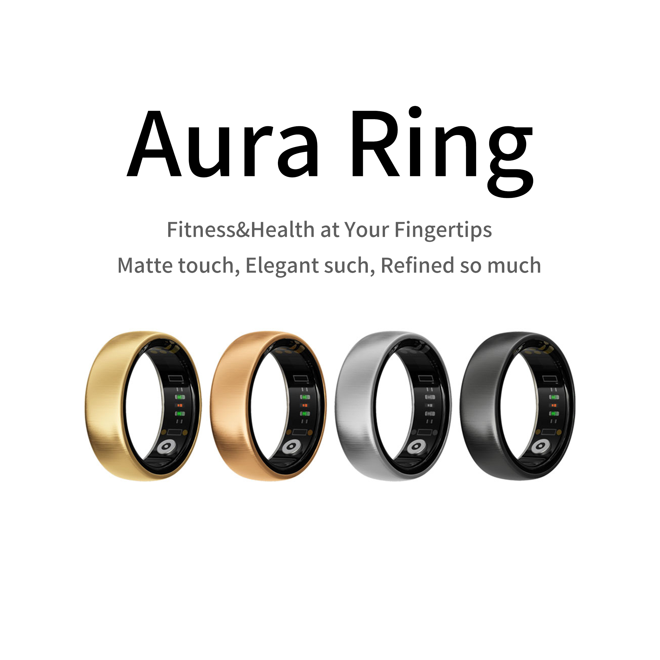 Smart Ring Health - AURA Matt Smart Ring Fitness Sports