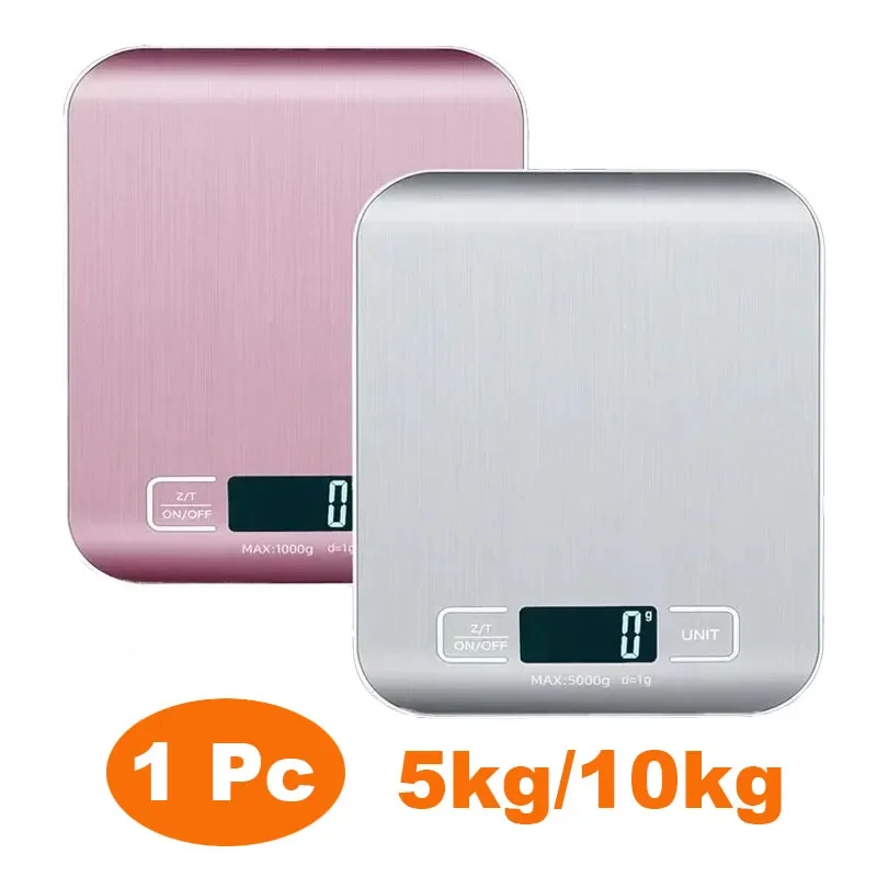 Kitchen Electronics Gadgets - Rechargeable Kitchen Scale LCD Display 5kg/10kg