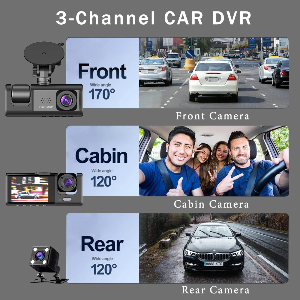 2.0Inch Car DVR Dash Cam HD Da - огляд і ціна Panoramic Dash Cam 360