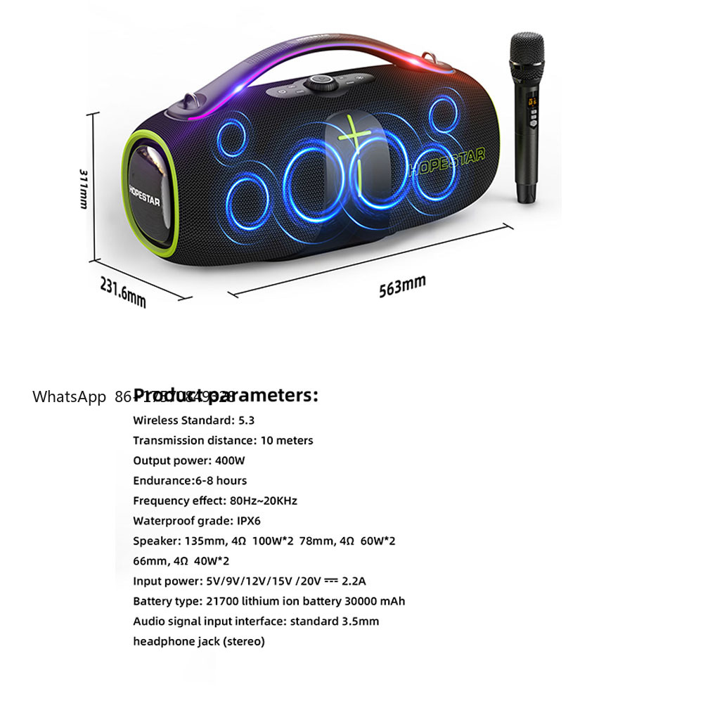 Factory HOPESTAR A85 Outdoor H - огляд і ціна Bluetooth Speaker Waterproof