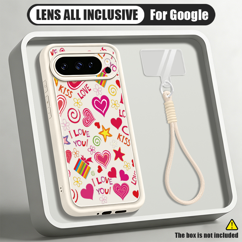 Love Hearts Pattern Phone Case - огляд і ціна Google Pixel 8A