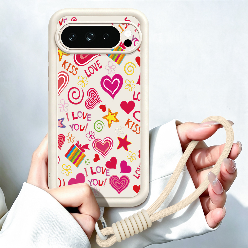 Love Hearts Pattern Phone Case - огляд і ціна Google Pixel 8A