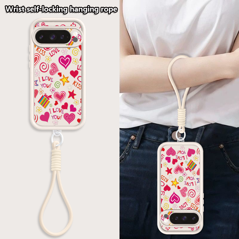 Love Hearts Pattern Phone Case - огляд і ціна Google Pixel 8A