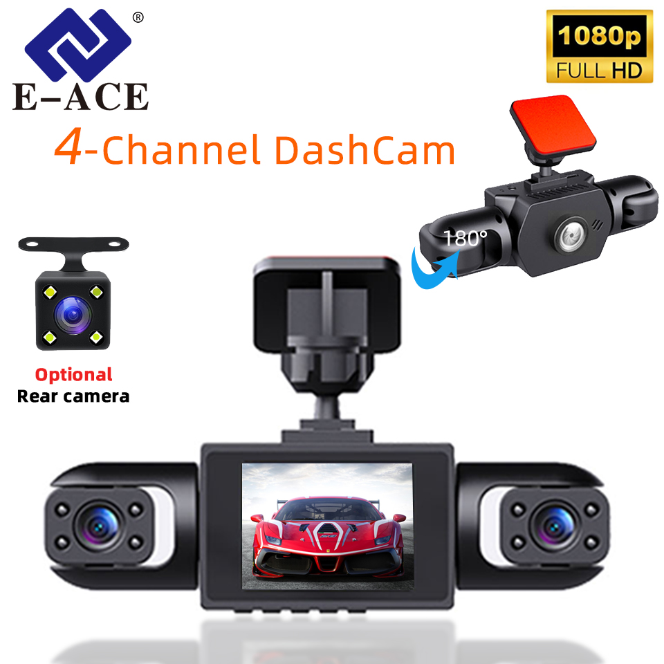 E-ACE 360° Car DVR 1080P DashC - огляд і ціна Panoramic Dash Cam 360