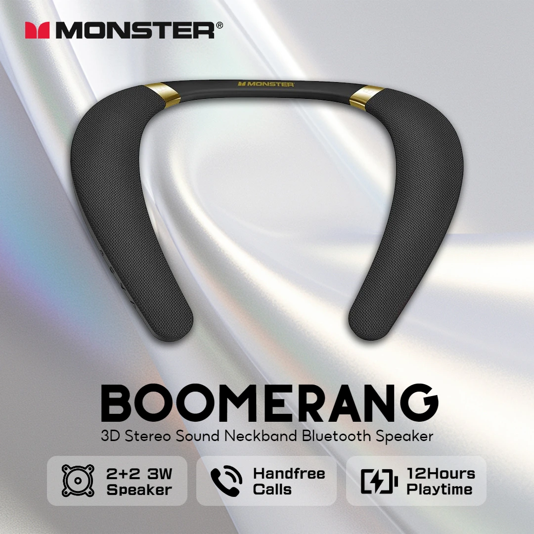 New Monster Boomerang Neck Ban - огляд і ціна Bluetooth Speaker Waterproof