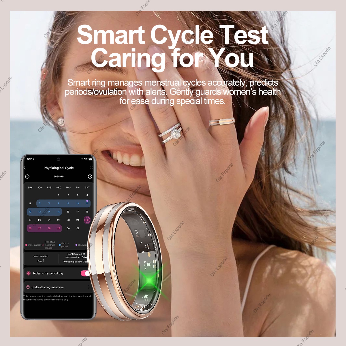 New Smart Ring Female Health T - огляд і ціна Smart Ring Health