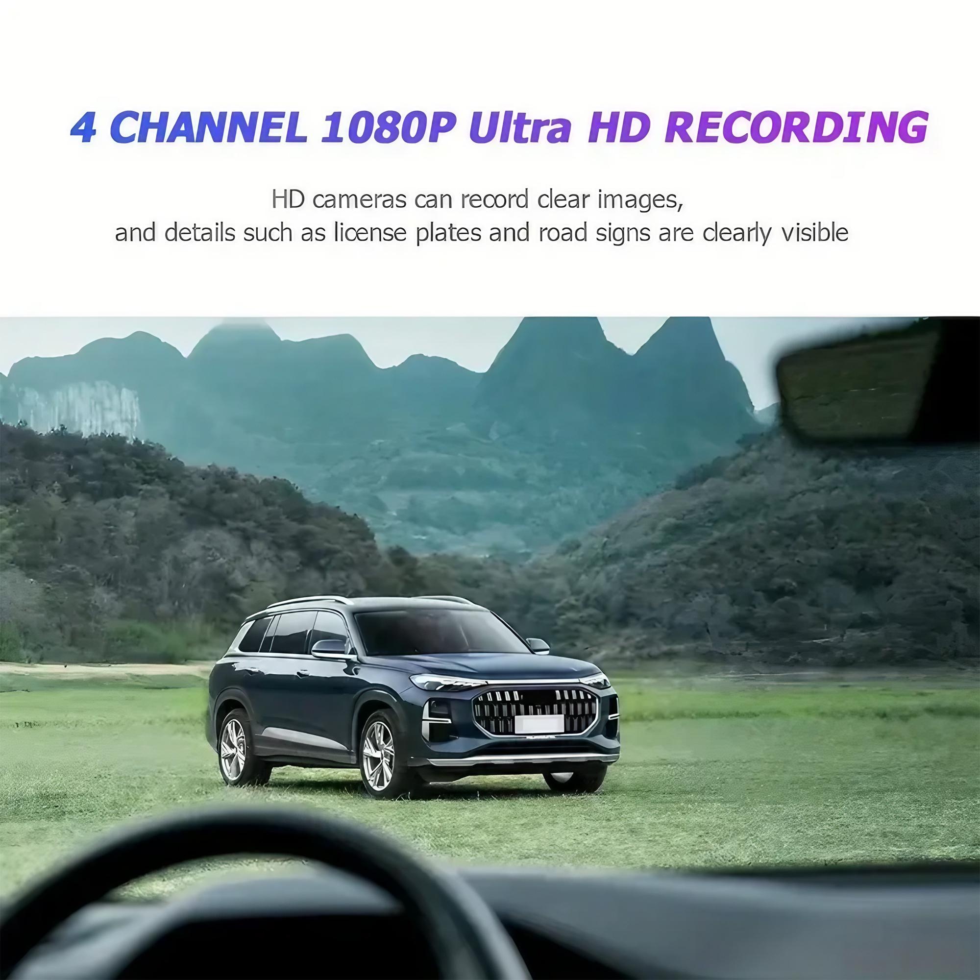 4 Lens Dash Cam 1080P Full HD  - огляд і ціна Panoramic Dash Cam 360