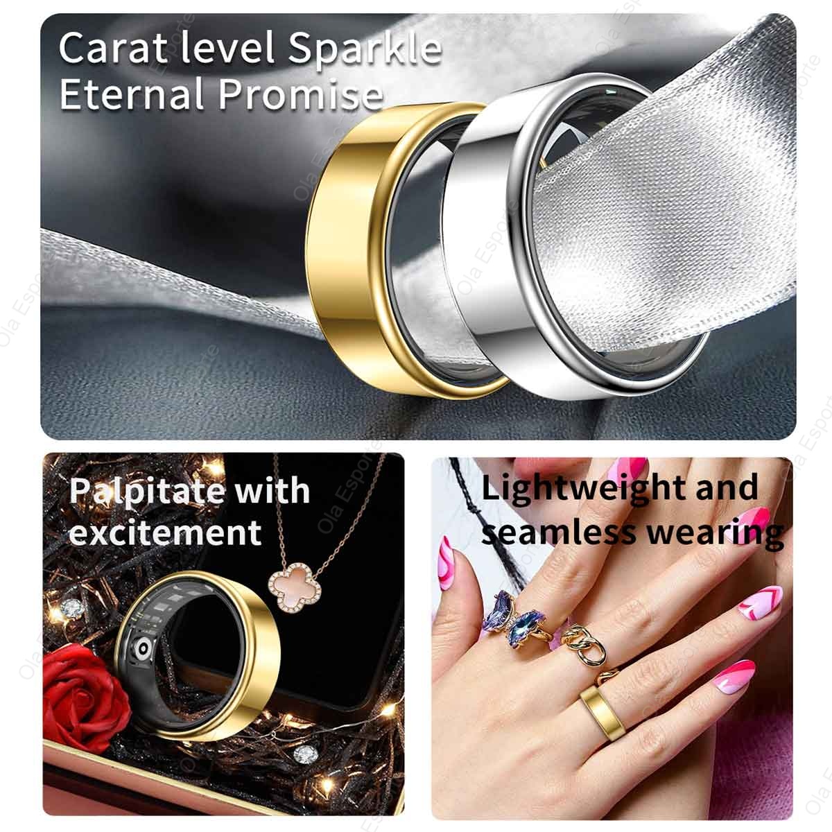 Titanium Alloy Smart Ring, Hea - огляд і ціна Smart Ring Health